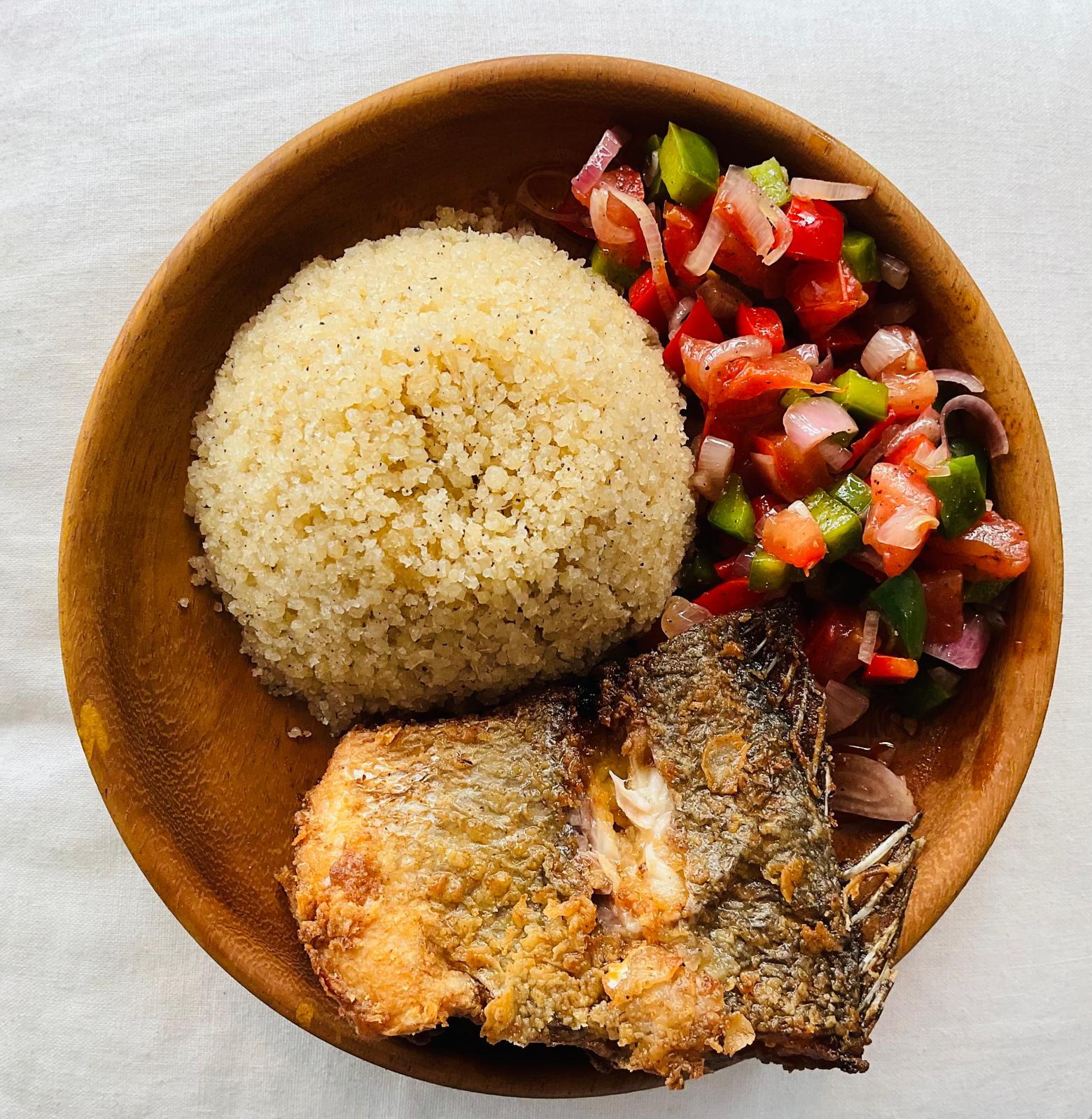 Attiéké poisson